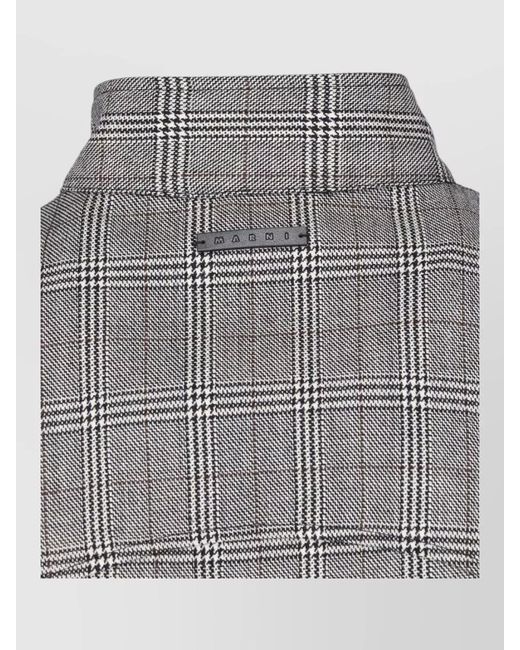 Marni Gray Virgin Wool Single Breasted Coat for men