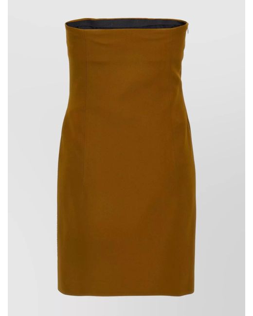 The Attico Natural Sequin Mini Dress