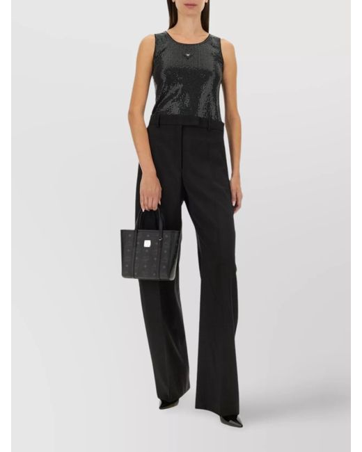 MCM Black Regular-Fit Tank Top