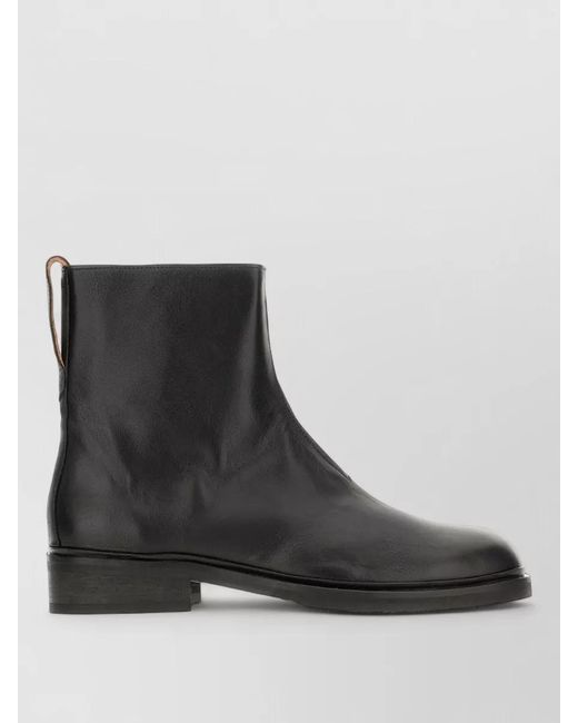 Our Legacy Black Leather Ankle Boots for men