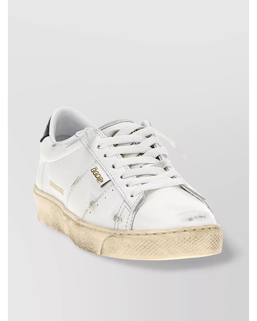Golden Goose Deluxe Brand Natural Leather Matchstar Low-Top Sneakers