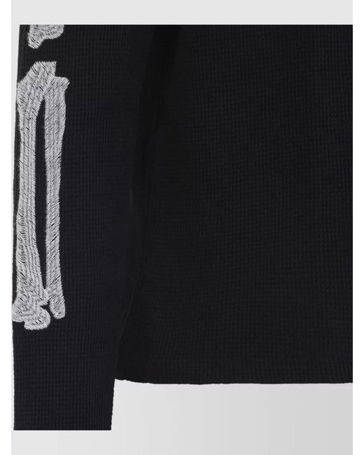 Amiri Black Cotton Long-Sleeve T-Shirt for men