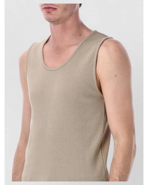 Lemaire Natural Ribbed Tank Top for men