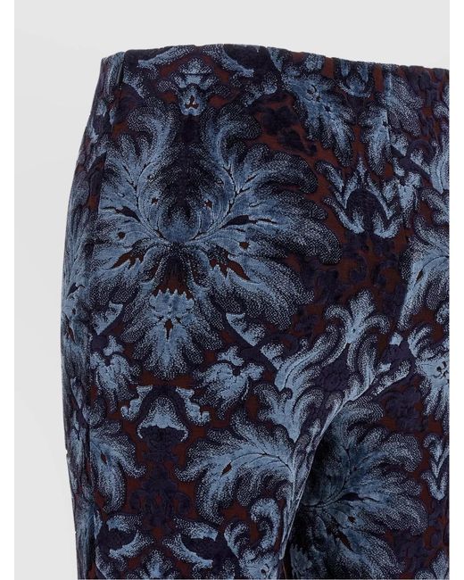Etro Blue Flared Trousers