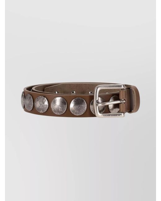 Golden Goose Deluxe Brand Multicolor Studded Leather Belt for men