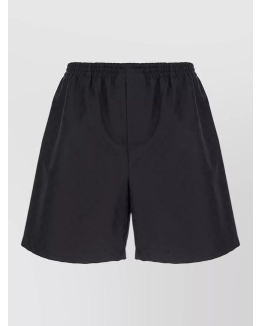 Gucci Blue Logo-Print Cotton Swim Shorts for men