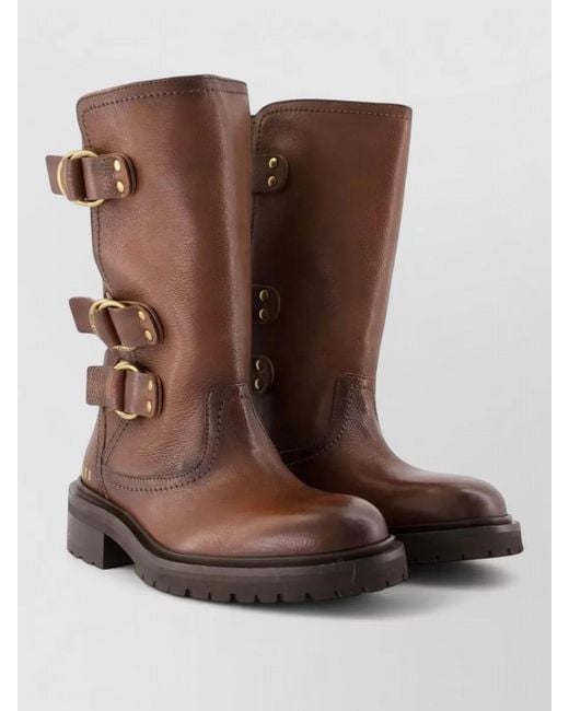 Golden Goose Deluxe Brand Brown Leather Boots