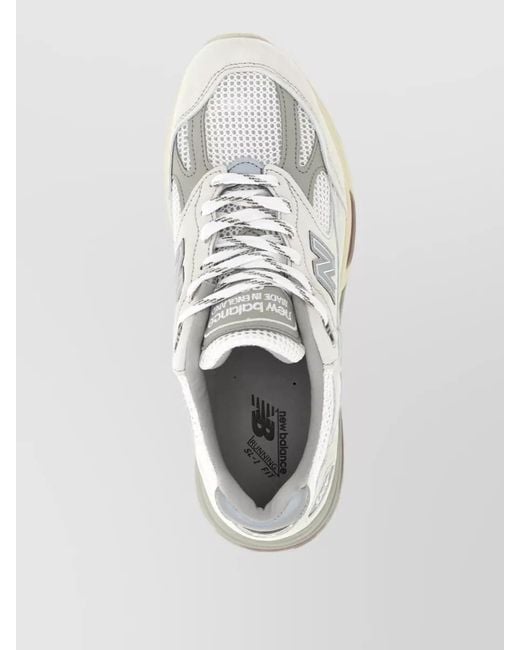 New Balance White Low-Top Sneakers for men