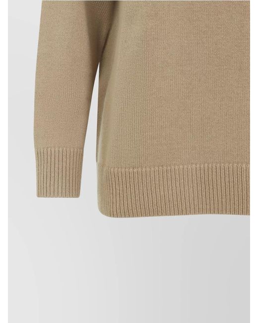 Max Mara Natural Cashmere Wool Hooded Sweater