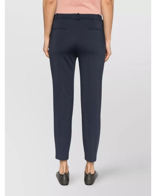 Pinko Blue Beautiful Trousers With Belt Loops And Pockets