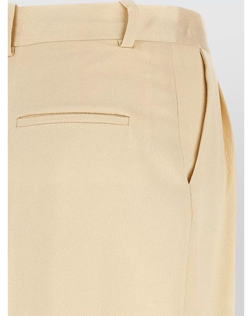 ARMARIUM Natural Giorgia Pants Wide Leg Pleated Design
