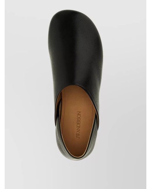 J.W. Anderson Black Leather Mules for men