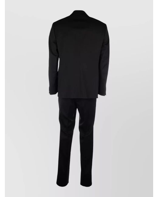 Colamarino Black Tailored Suit Jacket Single Vent Design for men