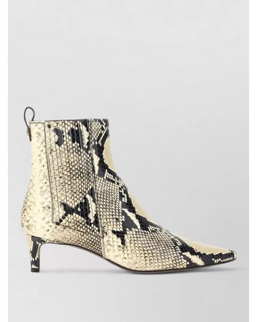 Roberto Festa Natural Printed Leather Ankle Boots