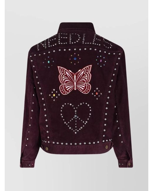 Needles Purple Corduroy Blazer for men