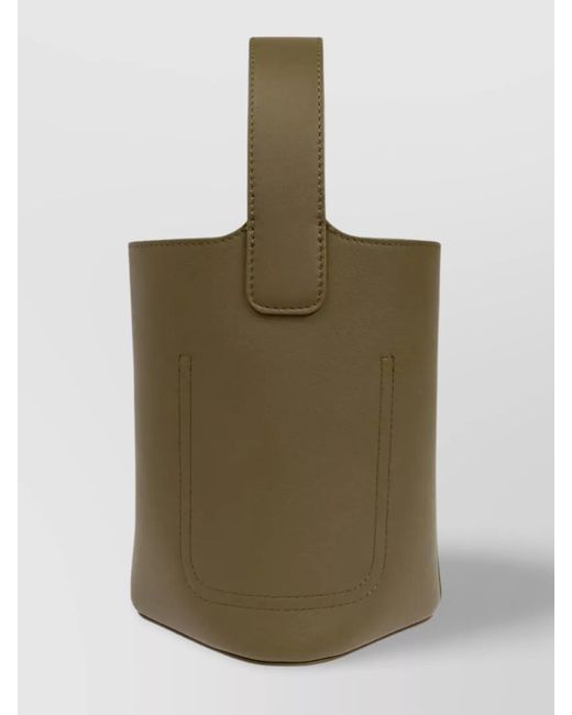 Loewe Green Calf Leather Mini Bucket Bag