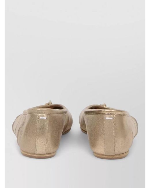 Maison Margiela Natural Leather Tabi Ballerina Shoes