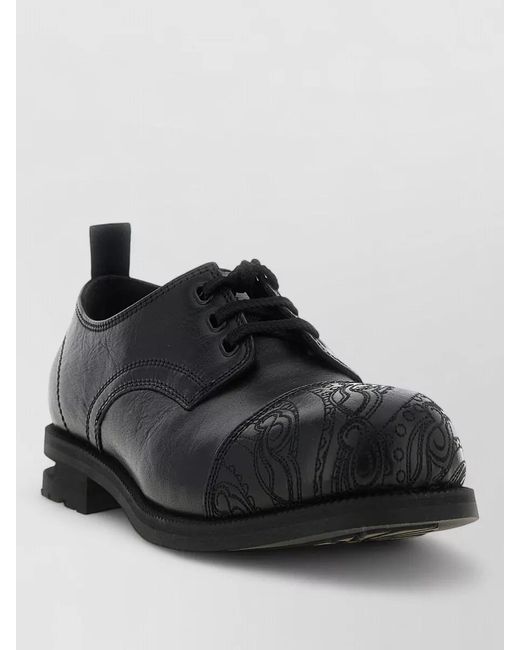 Kiko Kostadinov Black Atro Lace Up Shoes Embossed Detail for men