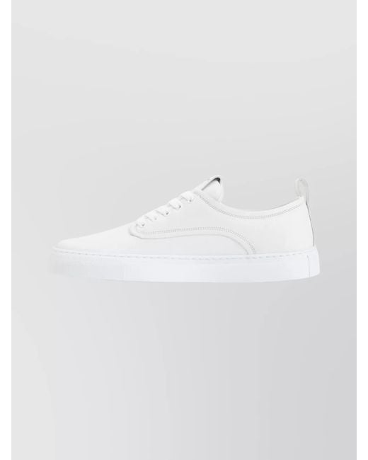 Givenchy White Leather Low-Top Sneakers for men