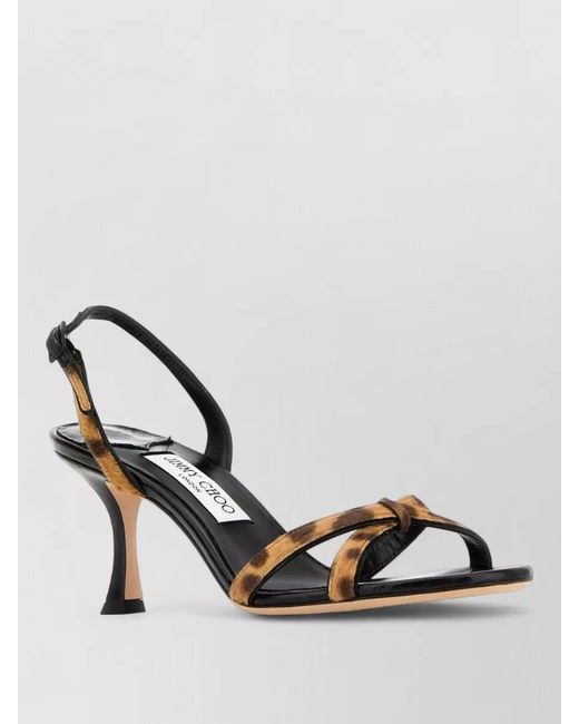 Jimmy Choo Metallic Printed Leather Sandals