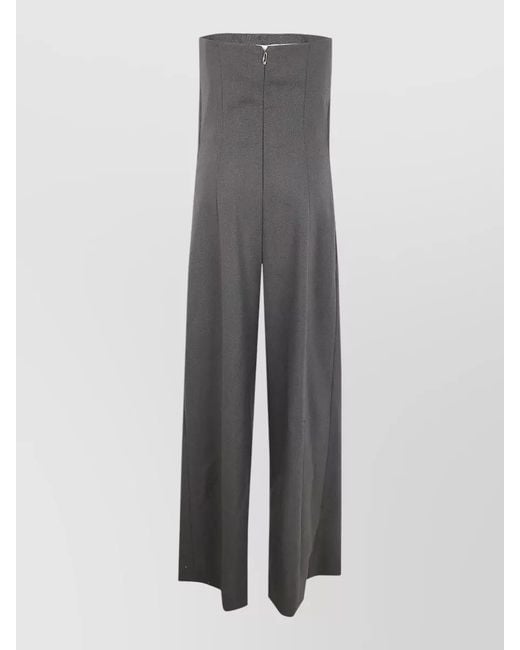 Jean Paul Gaultier Gray High Waist Tailoring Wide Leg Trousers