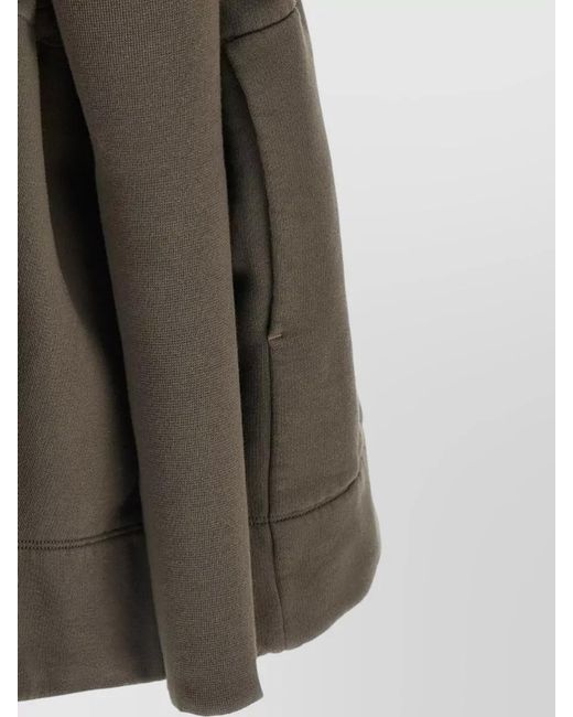 Rick Owens Multicolor Cotton Asymmetric Zip Sweatshirt Jacket