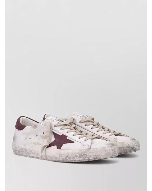 Golden Goose Deluxe Brand Natural Leather Super Star Low-Top Sneakers for men