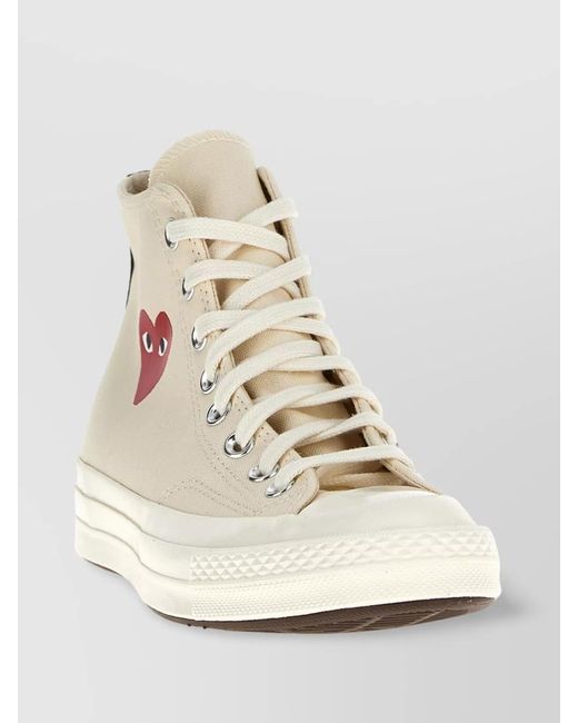 COMME DES GARÇONS PLAY Natural High-Top Sneakers