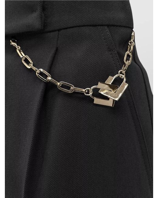 Elisabetta Franchi Black Tailored Shorts