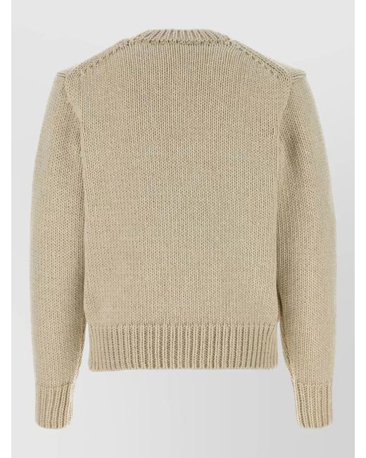 Auralee Natural Wool Blend Cardigan V Neck Pockets for men