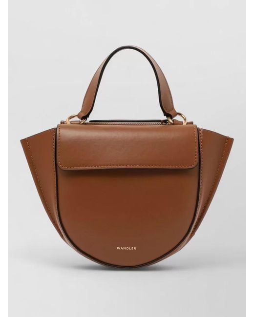 Wandler Brown Hortensia Small Crossbody Bag Top Handle