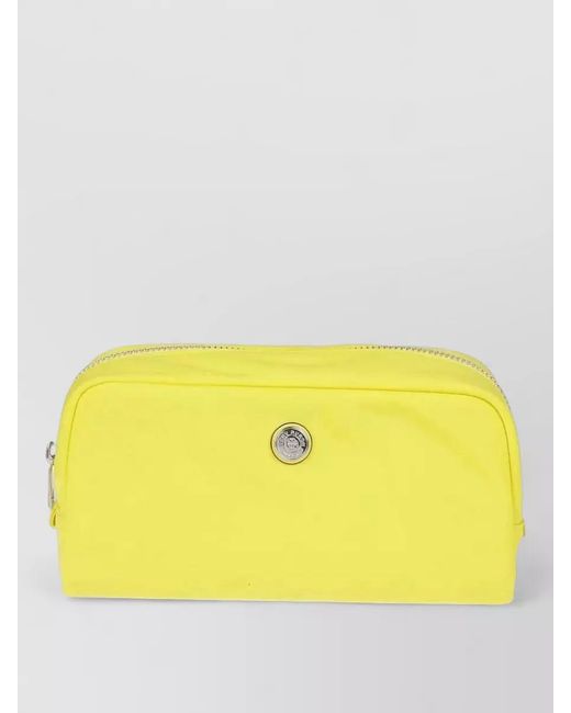 Tory Burch Yellow Medium Rectangular Cosmetic Clutch Bag