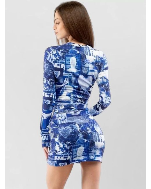 Moschino Blue Mini Dress