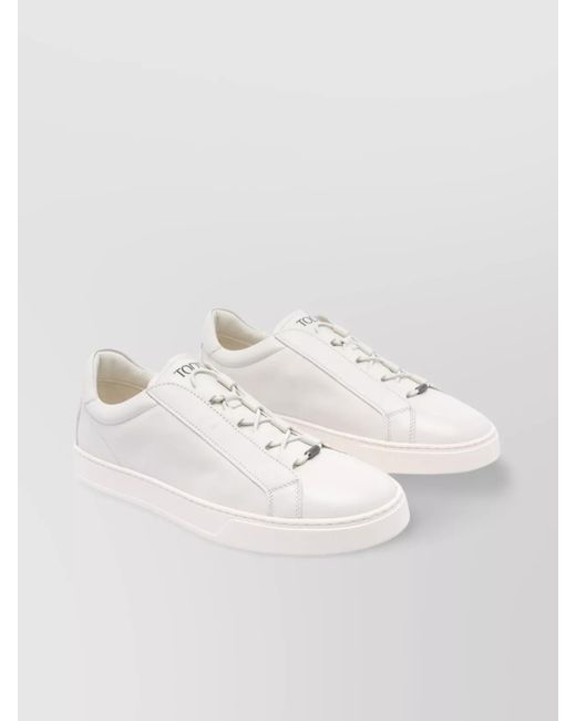 Tod's Natural Leather Low-Top Sneakers for men