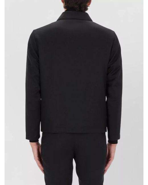 Boss Blue Virgin Wool Slim-Fit Lightweight Jacket for men