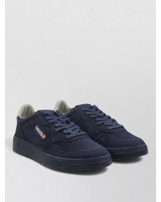Autry Blue Low Top Lace Up Medalist Sneakers for men