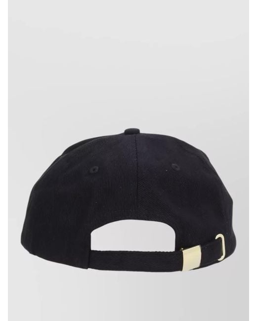 Versace Jeans Couture Black Logo Baseball Hat Curved Brim Design for men
