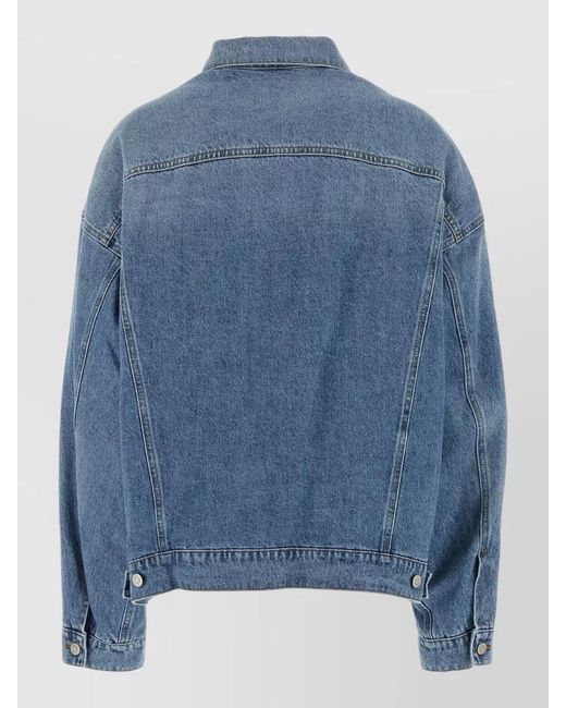 Magliano Blue Denim Jacket Loose Fit Long Sleeves