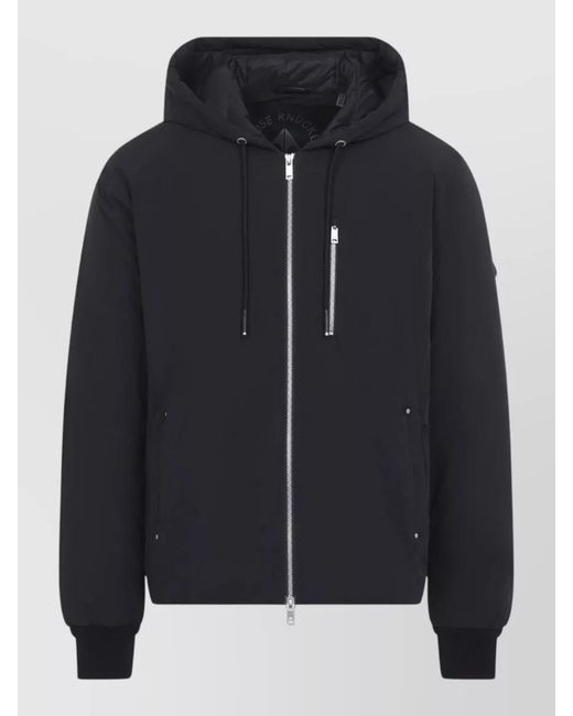 Moose Knuckles Black Padded Hooded Jacket for men