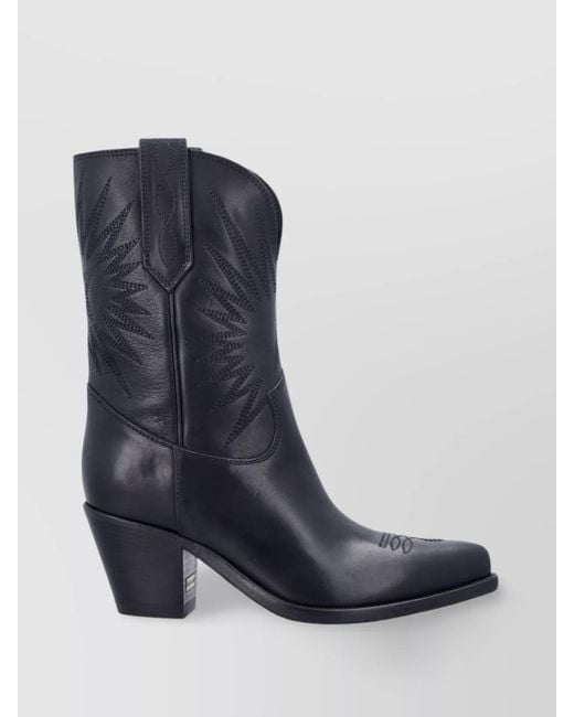 Golden Goose Deluxe Brand Blue 70 Wish Star Boots