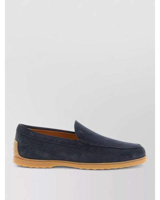 Tod's Blue Suede Loafers for men