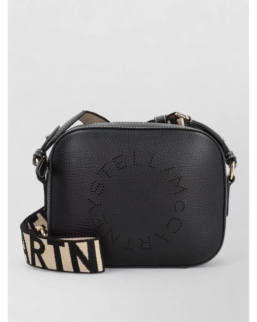 Stella McCartney Black Logo Camera Shoulder Bag Removable Strap for men