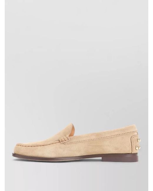 Tod's Natural Suede Leather Loafers
