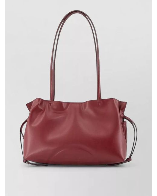 Tory Burch Red Ella Small Shopper Bag Synthetic