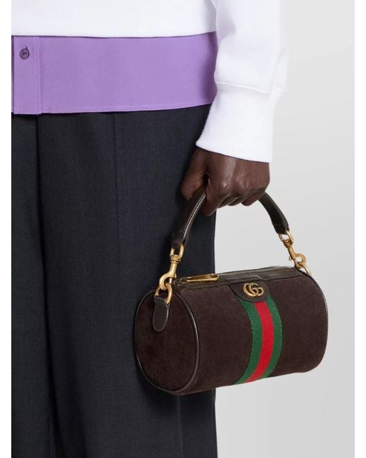 Gucci Metallic Ophidia Mini Leather Shoulder Bag