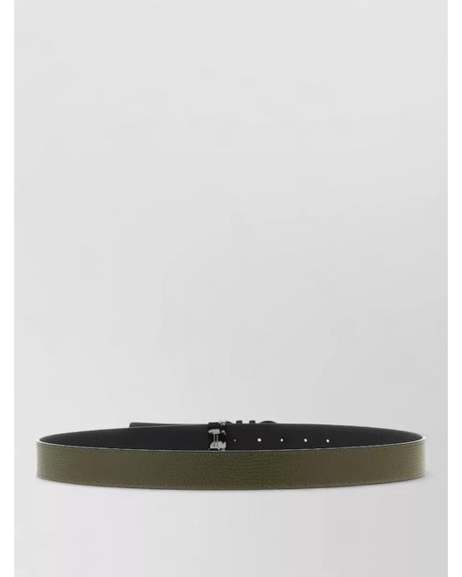 Ferragamo Gray Reversible Leather Belt for men