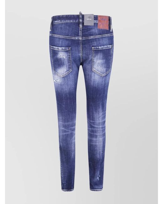 DSquared² Blue Stretch Denim Skinny Jeans for men