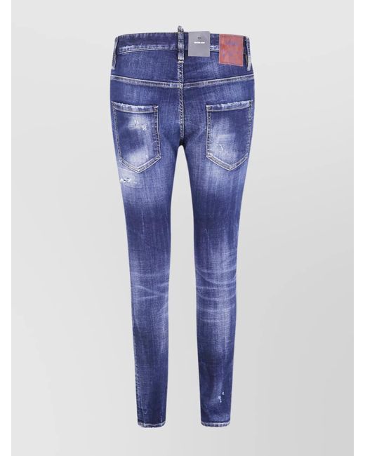 DSquared² Blue Stretch Denim Skinny Jeans for men