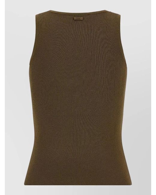 Max Mara Green Fine-Knit Editta Top