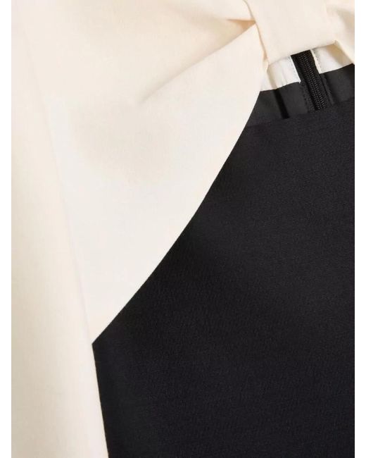 Valentino Black Silk Wool Mini Dress